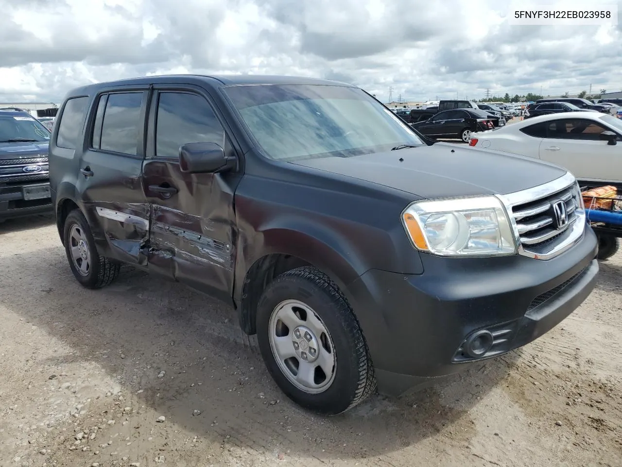 5FNYF3H22EB023958 2014 Honda Pilot Lx