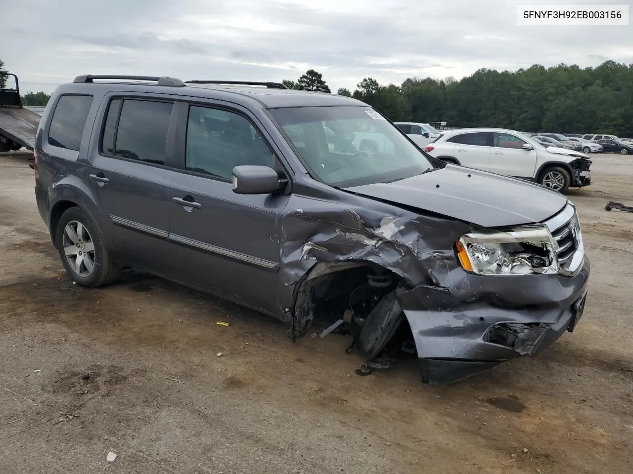 2014 Honda Pilot Touring VIN: 5FNYF3H92EB003156 Lot: 71206704