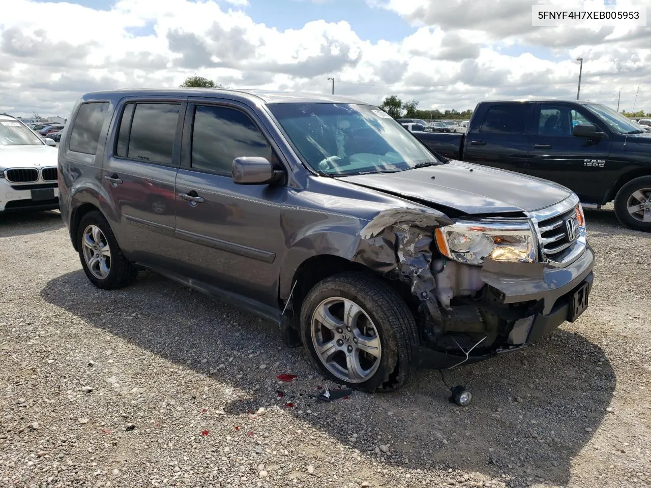 2014 Honda Pilot Exln VIN: 5FNYF4H7XEB005953 Lot: 71281454