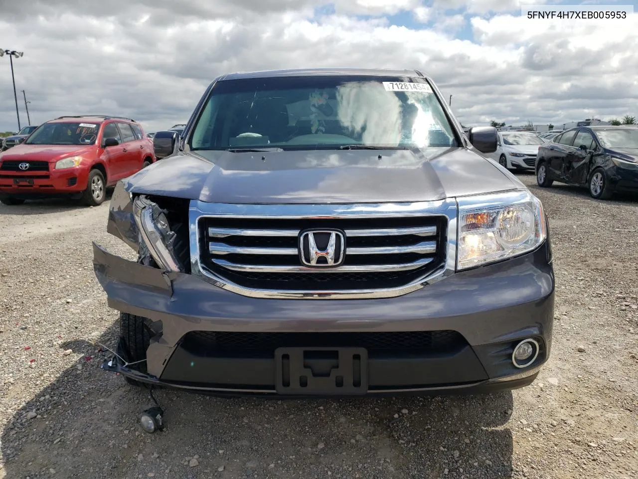 2014 Honda Pilot Exln VIN: 5FNYF4H7XEB005953 Lot: 71281454