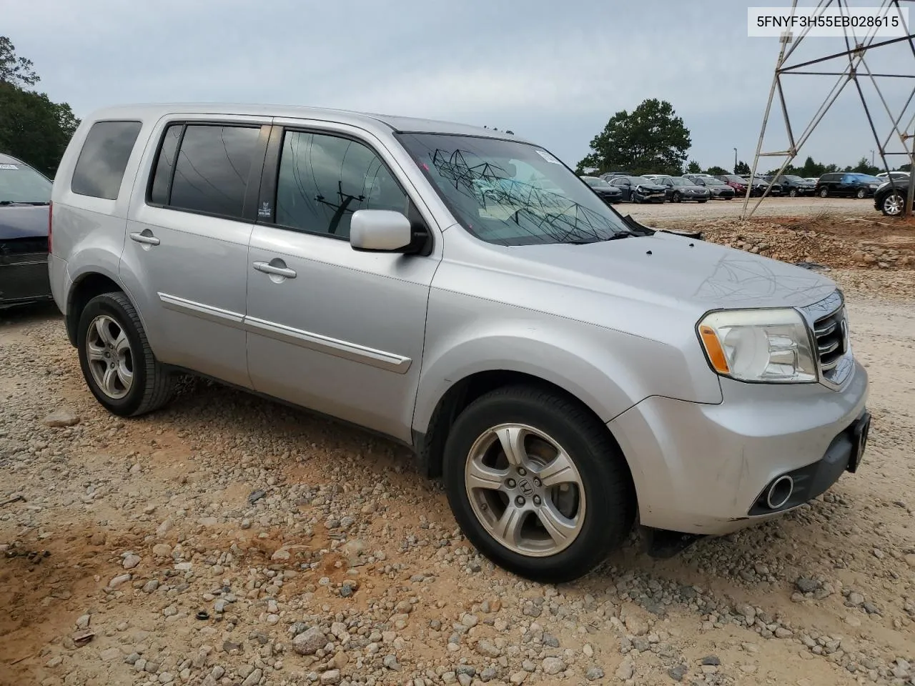 5FNYF3H55EB028615 2014 Honda Pilot Exl