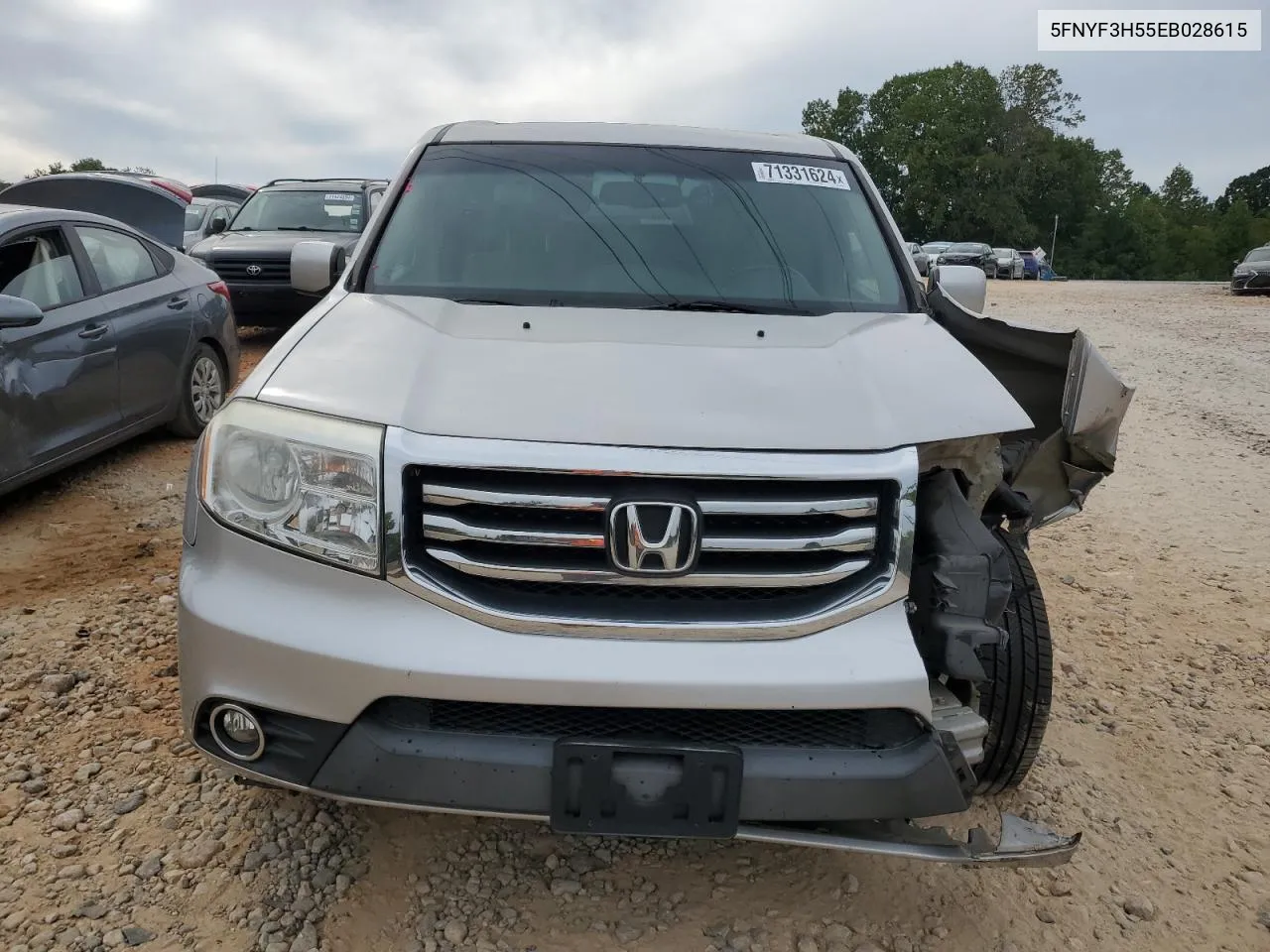 5FNYF3H55EB028615 2014 Honda Pilot Exl