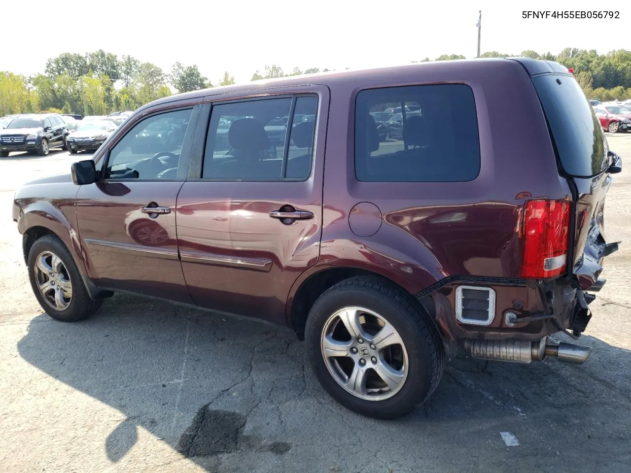 5FNYF4H55EB056792 2014 Honda Pilot Exl