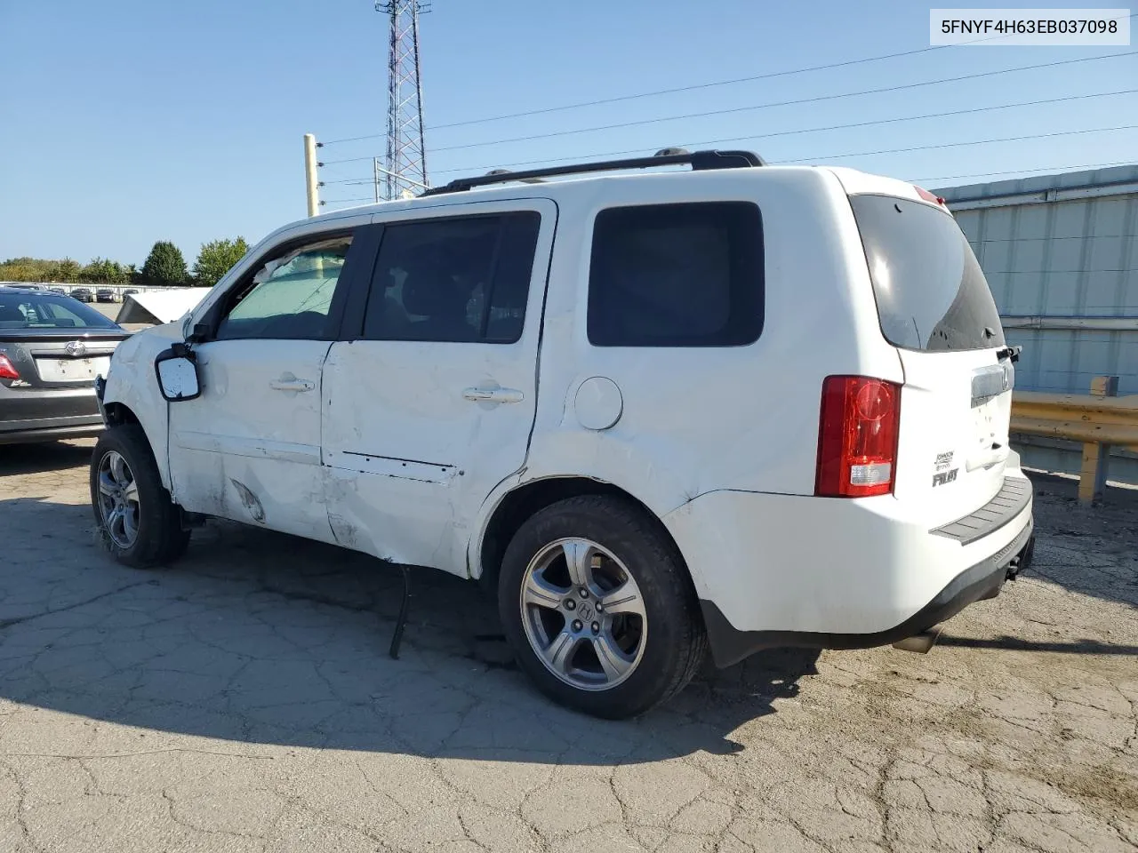 2014 Honda Pilot Exl VIN: 5FNYF4H63EB037098 Lot: 71945404