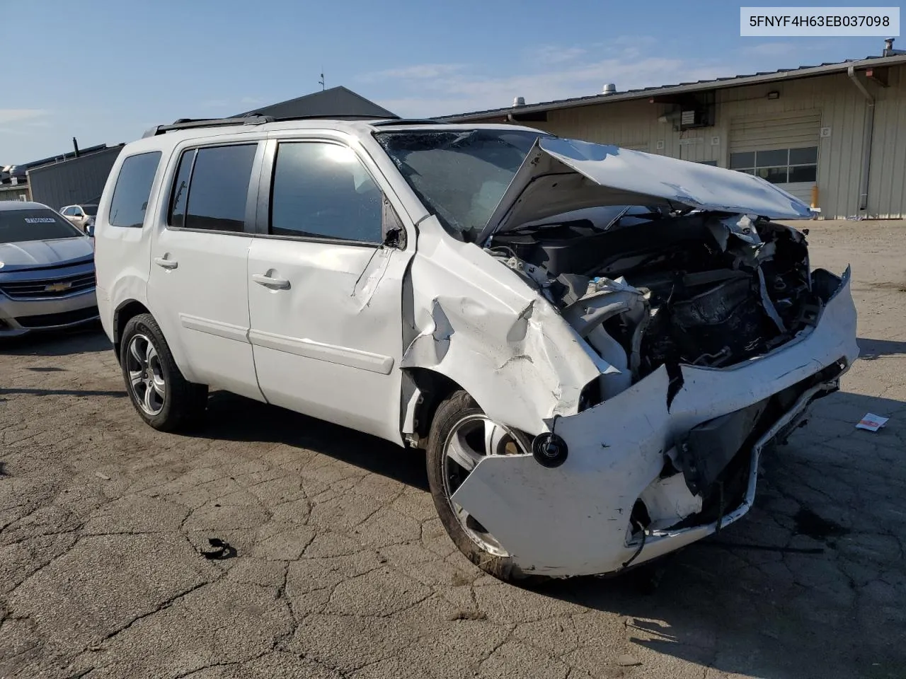 5FNYF4H63EB037098 2014 Honda Pilot Exl