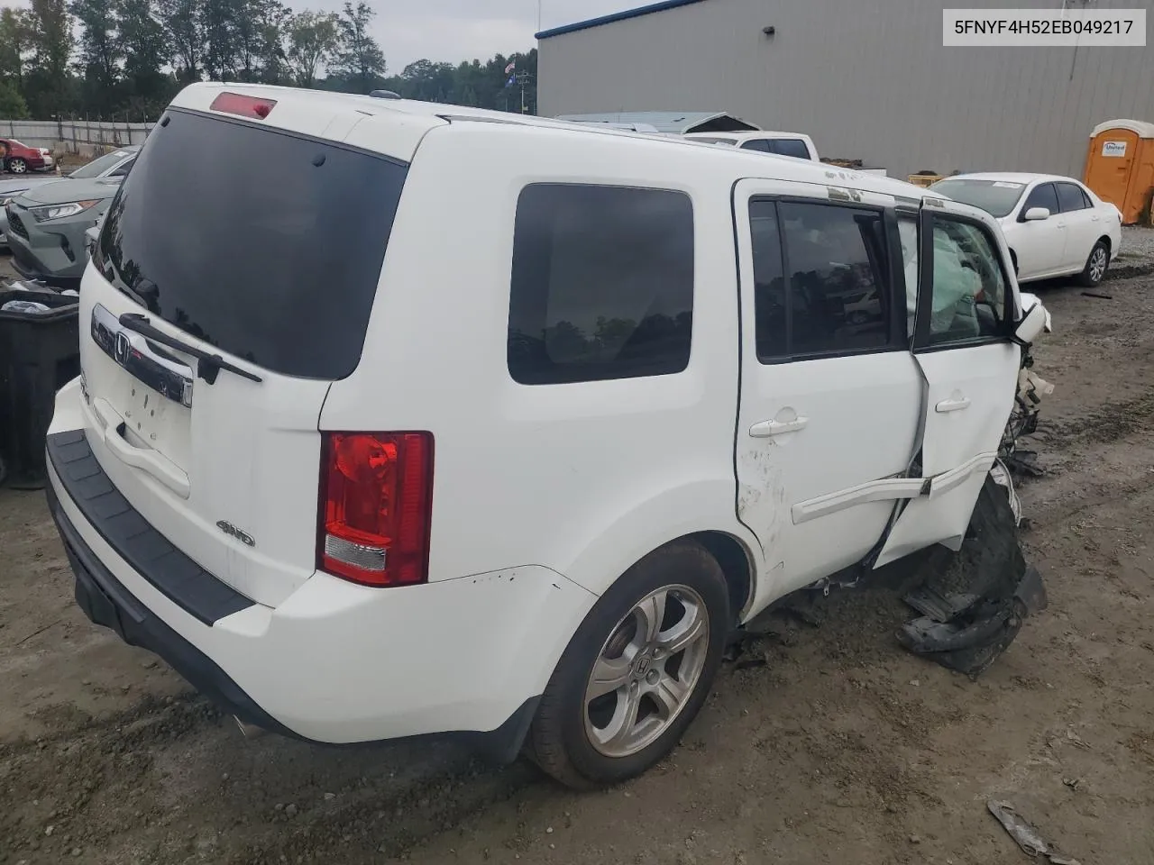 2014 Honda Pilot Exl VIN: 5FNYF4H52EB049217 Lot: 72134064