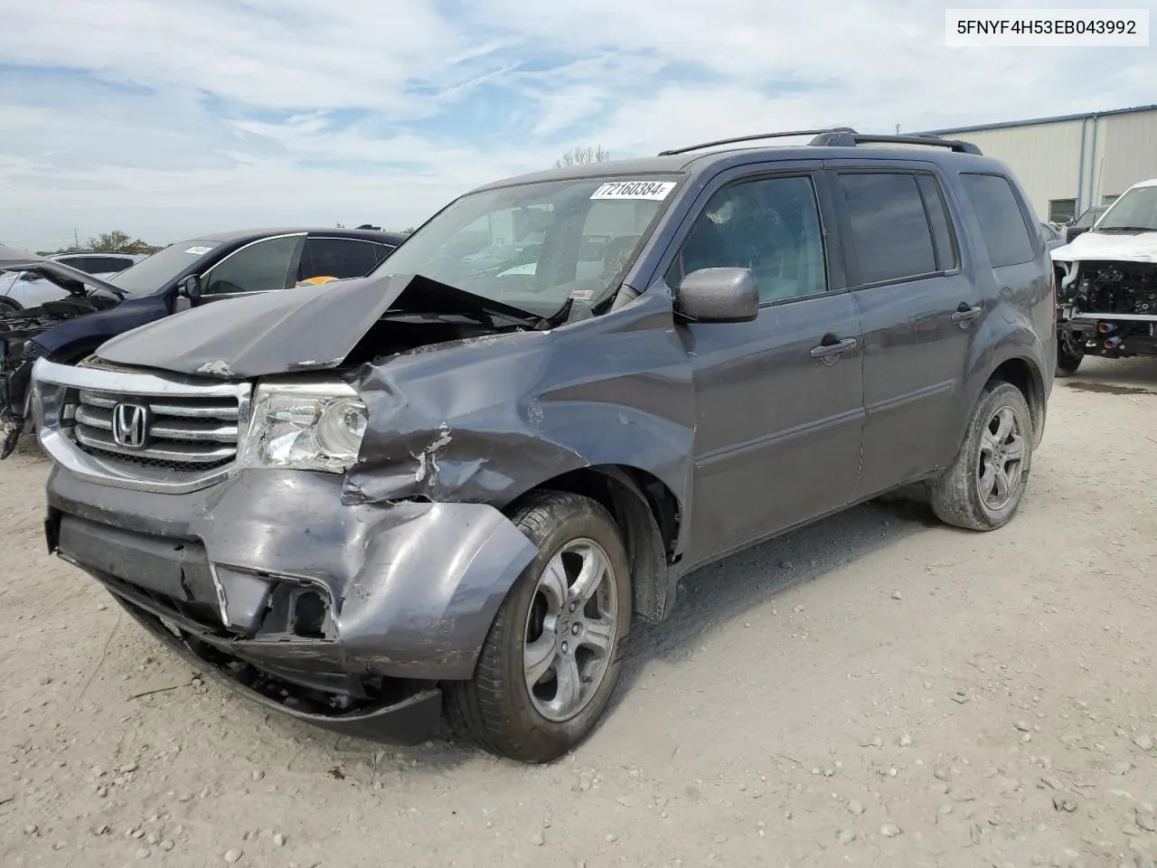 2014 Honda Pilot Exl VIN: 5FNYF4H53EB043992 Lot: 72160384