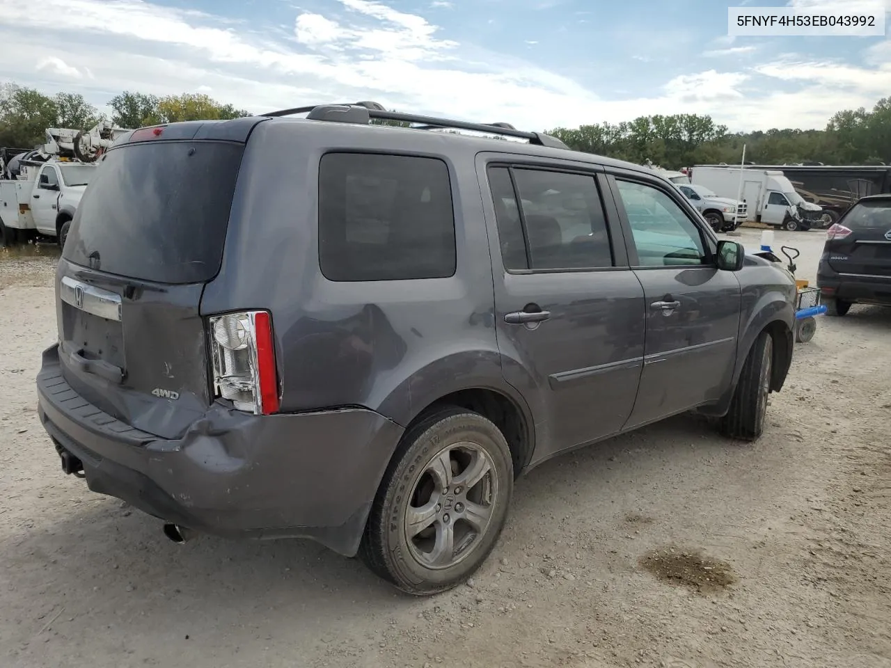 5FNYF4H53EB043992 2014 Honda Pilot Exl