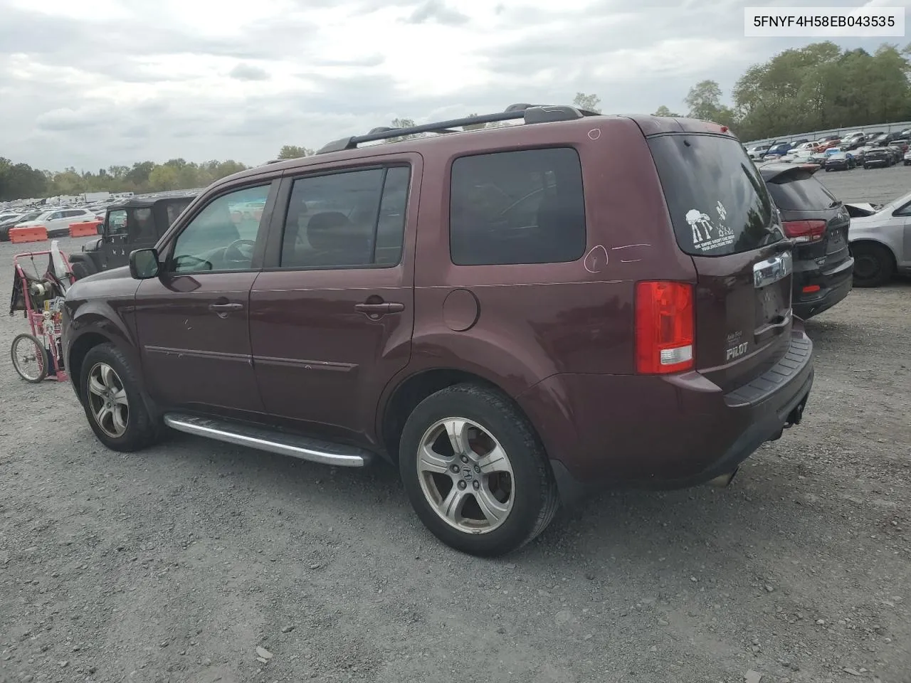 5FNYF4H58EB043535 2014 Honda Pilot Exl