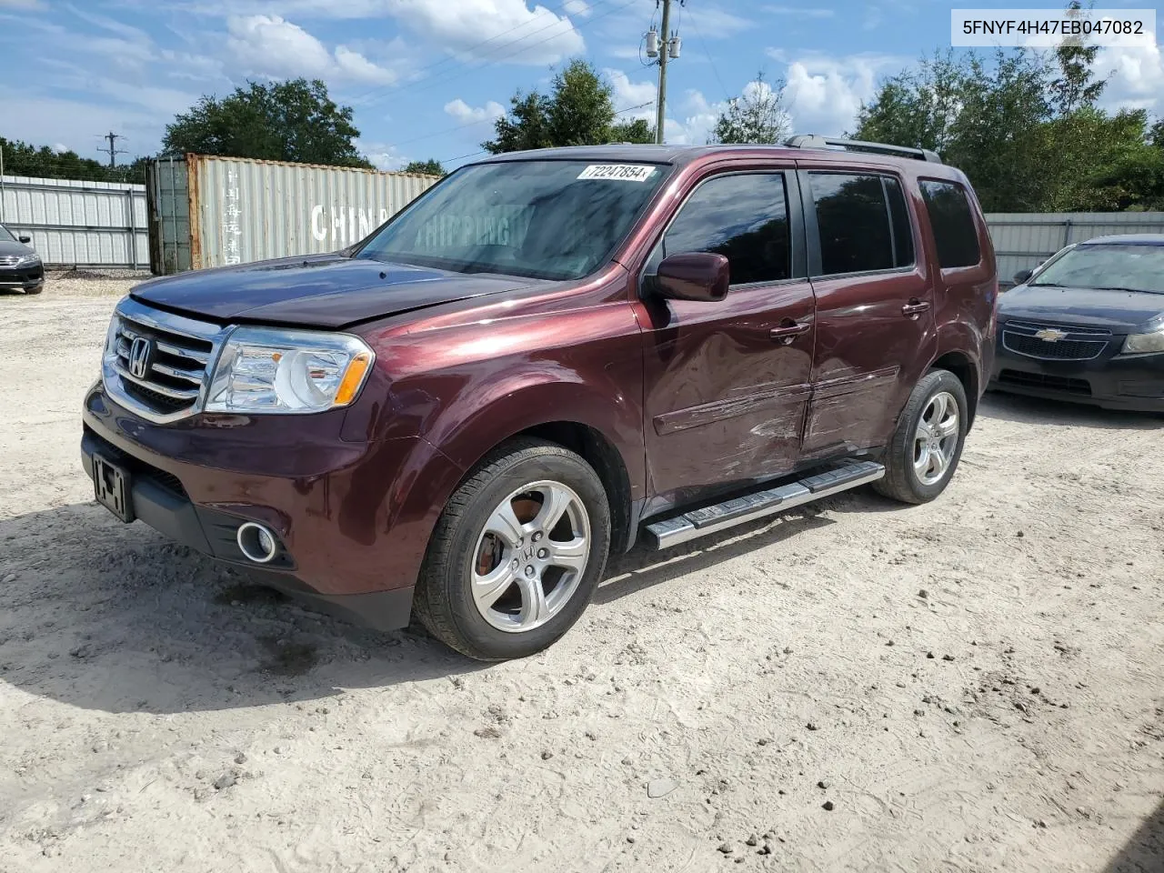 5FNYF4H47EB047082 2014 Honda Pilot Ex