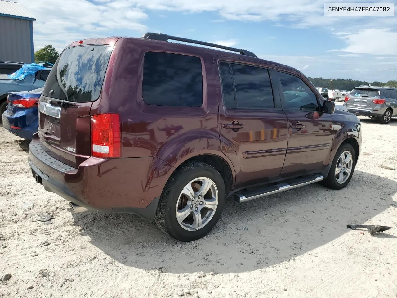 5FNYF4H47EB047082 2014 Honda Pilot Ex