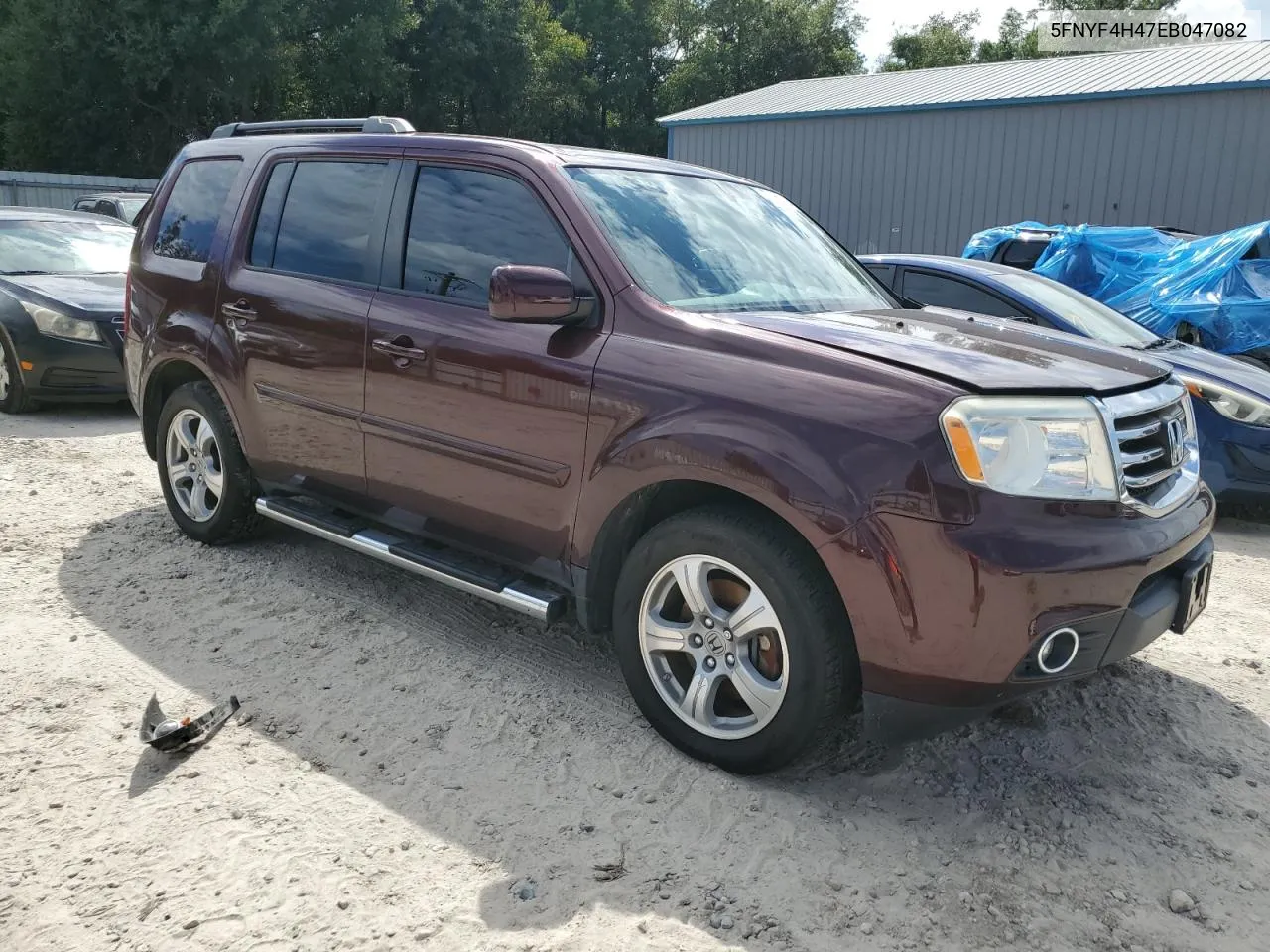 2014 Honda Pilot Ex VIN: 5FNYF4H47EB047082 Lot: 72247854