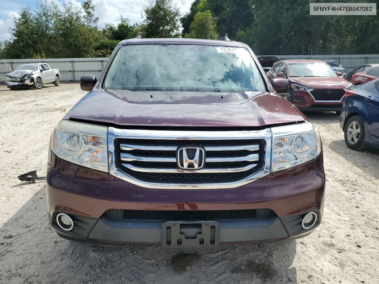 5FNYF4H47EB047082 2014 Honda Pilot Ex