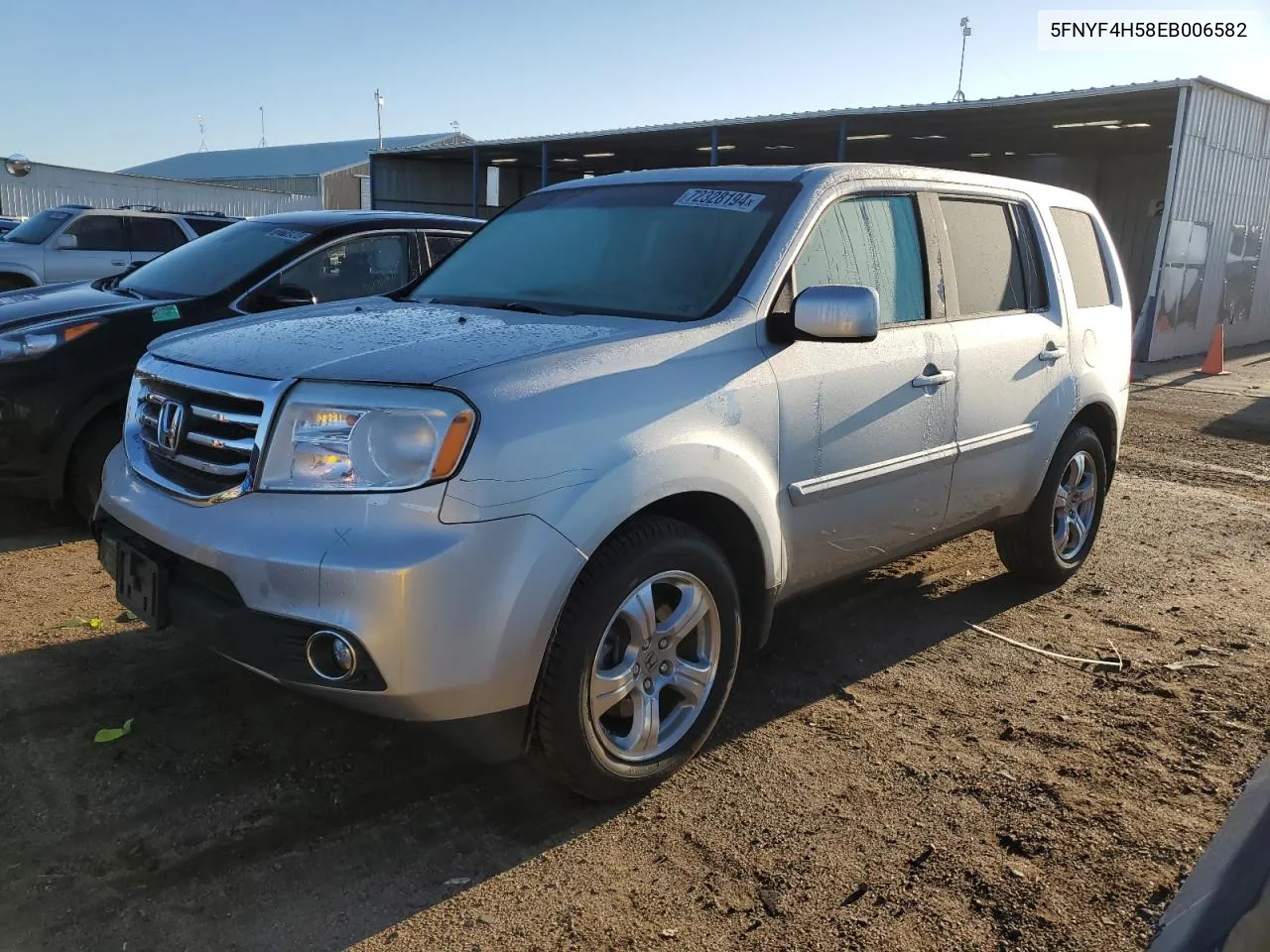 2014 Honda Pilot Exl VIN: 5FNYF4H58EB006582 Lot: 72328194