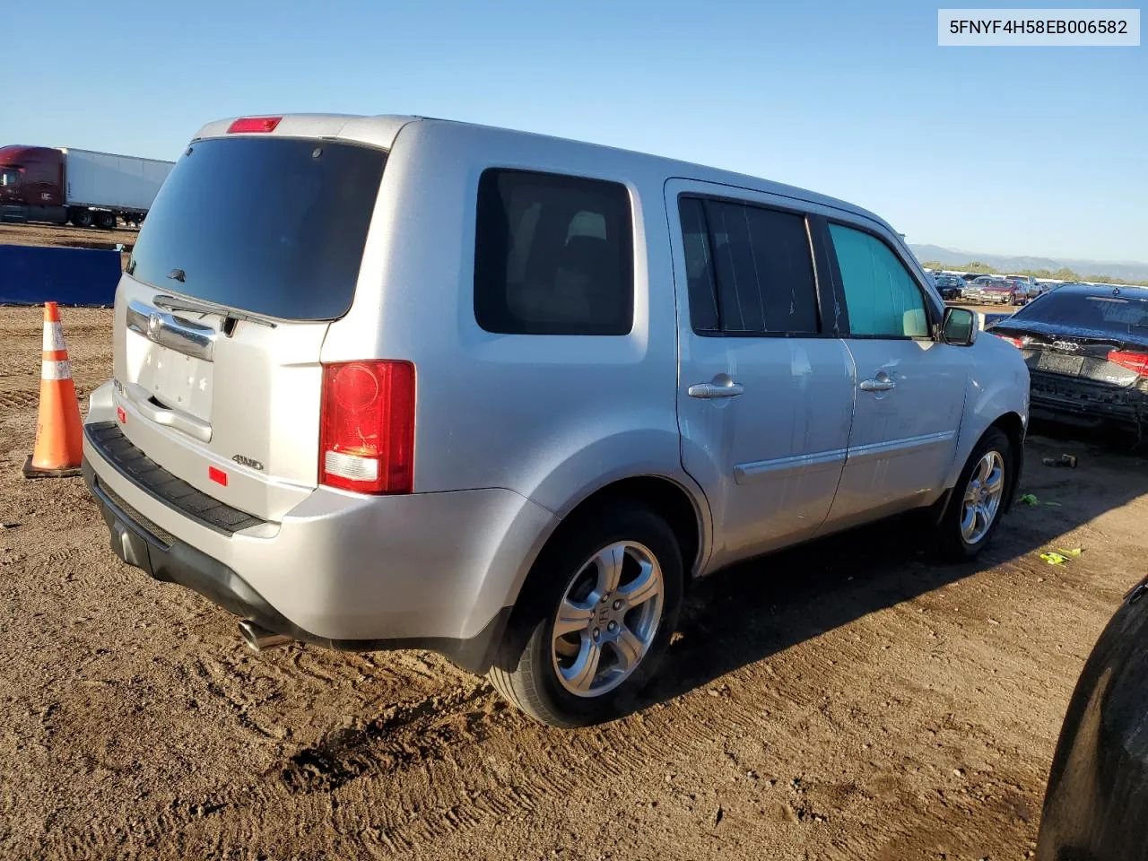 2014 Honda Pilot Exl VIN: 5FNYF4H58EB006582 Lot: 72328194