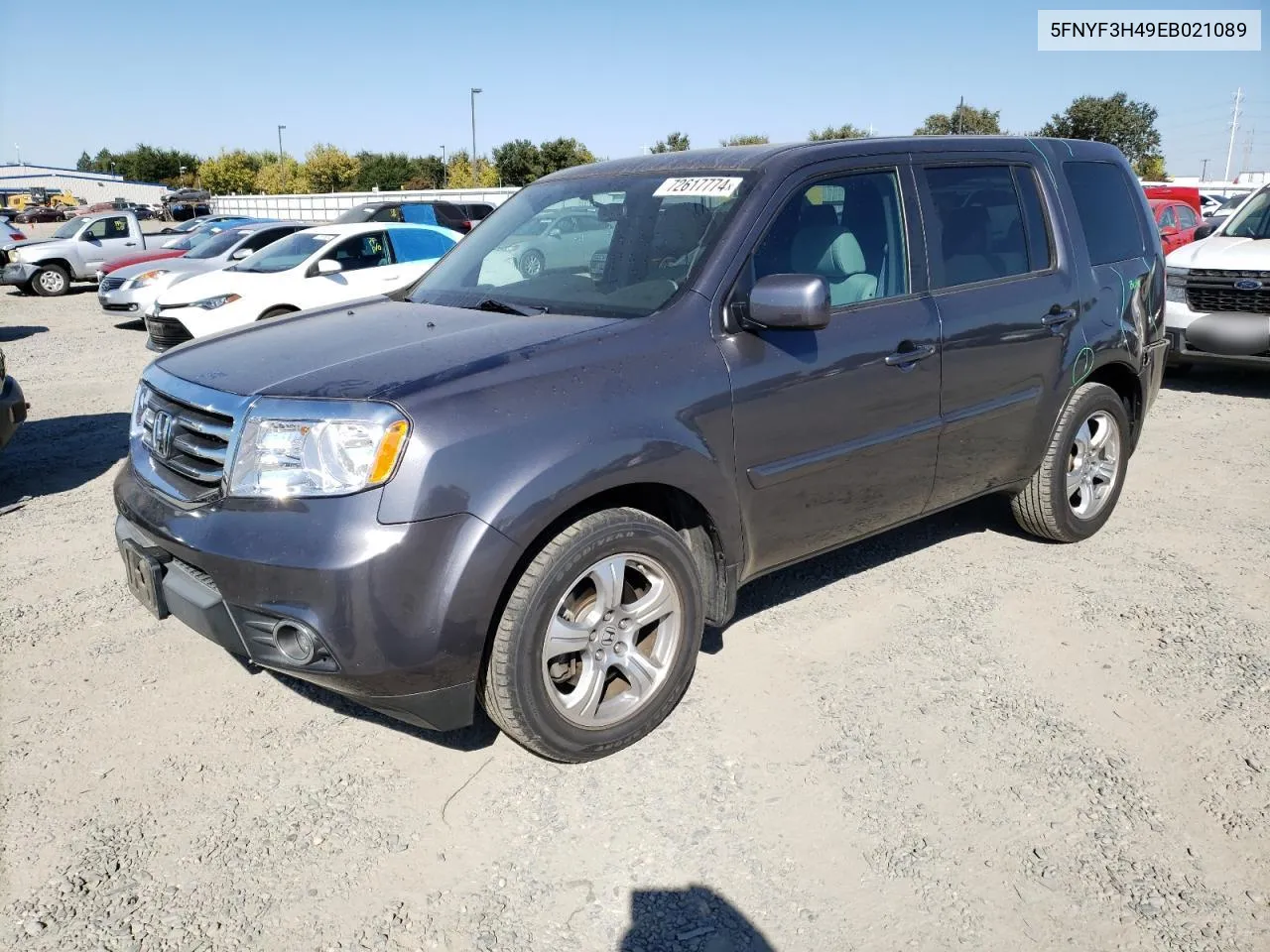 5FNYF3H49EB021089 2014 Honda Pilot Ex