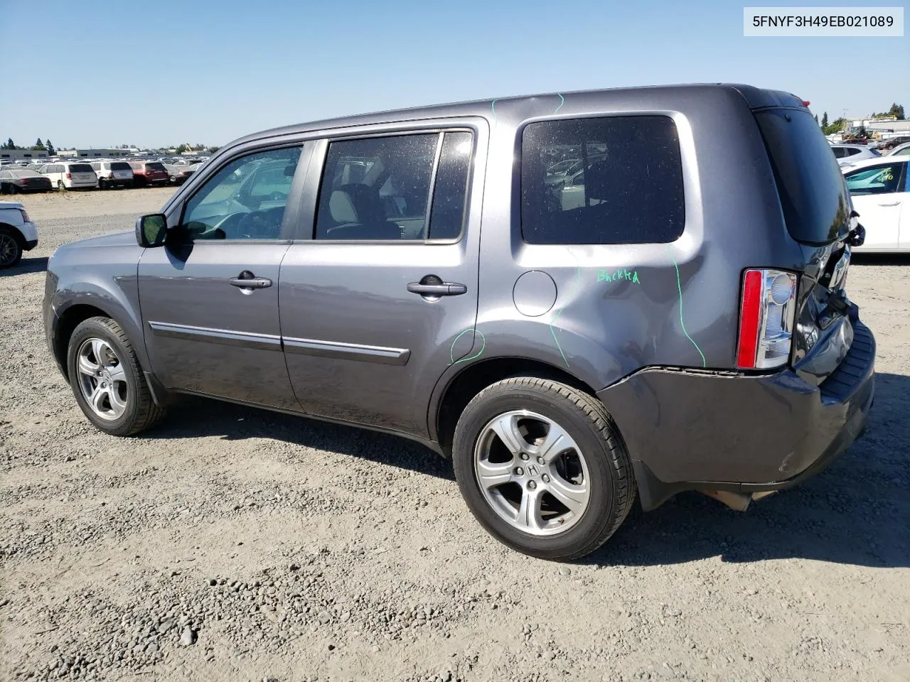 2014 Honda Pilot Ex VIN: 5FNYF3H49EB021089 Lot: 72617774