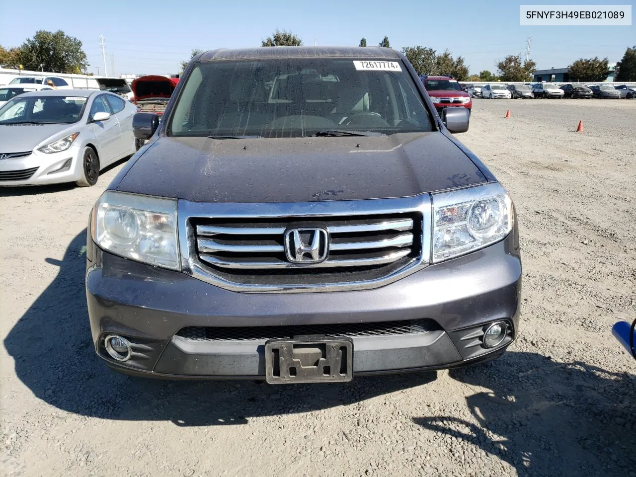 2014 Honda Pilot Ex VIN: 5FNYF3H49EB021089 Lot: 72617774