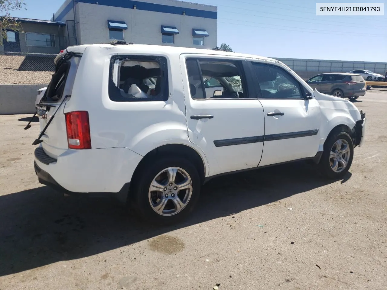 2014 Honda Pilot Lx VIN: 5FNYF4H21EB041793 Lot: 72725434