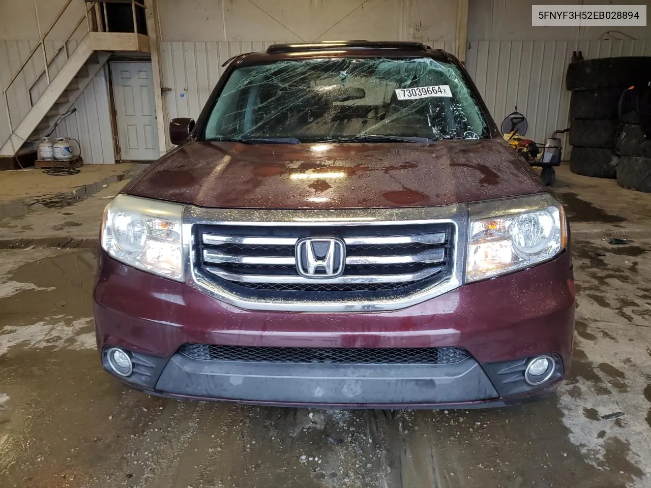 2014 Honda Pilot Exl VIN: 5FNYF3H52EB028894 Lot: 73039664