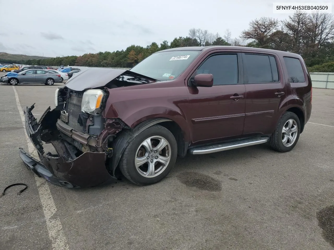 2014 Honda Pilot Exl VIN: 5FNYF4H53EB040509 Lot: 73123044