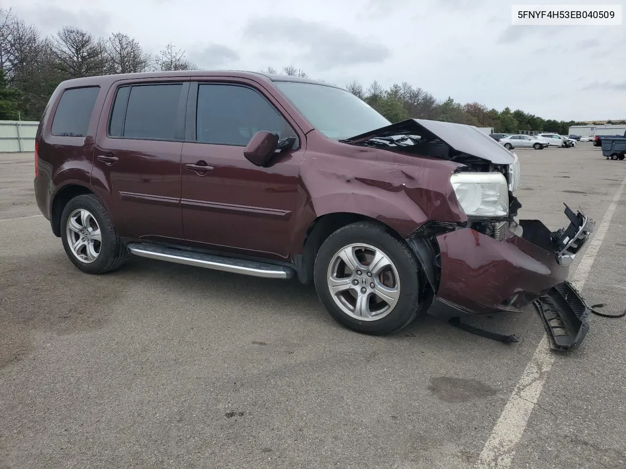 2014 Honda Pilot Exl VIN: 5FNYF4H53EB040509 Lot: 73123044