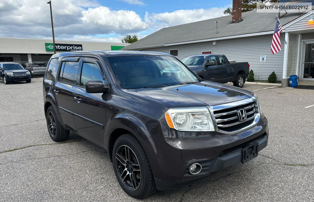 2014 Honda Pilot Exl VIN: 5FNYF4H56EB022912 Lot: 73181444