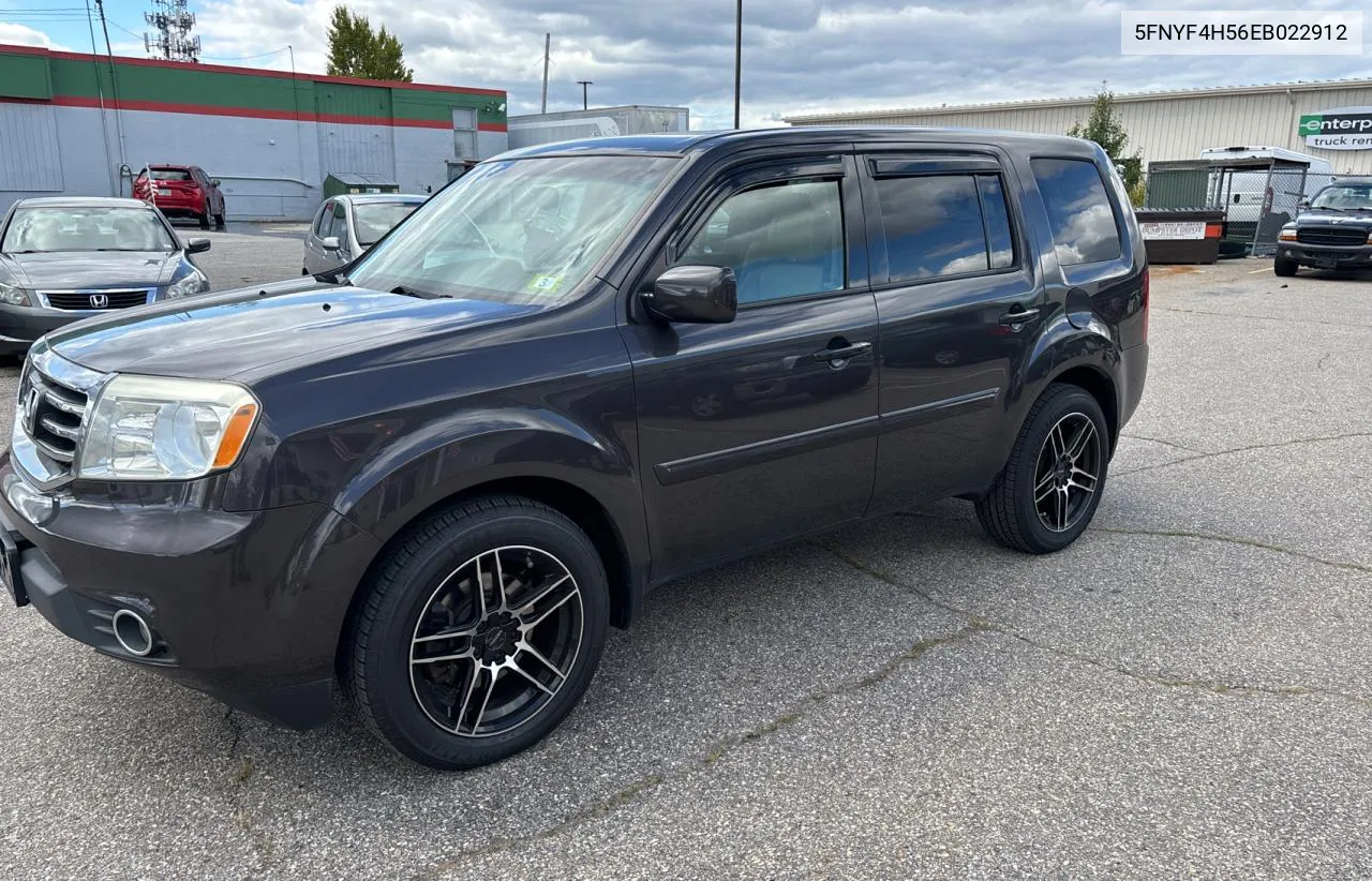 2014 Honda Pilot Exl VIN: 5FNYF4H56EB022912 Lot: 73181444