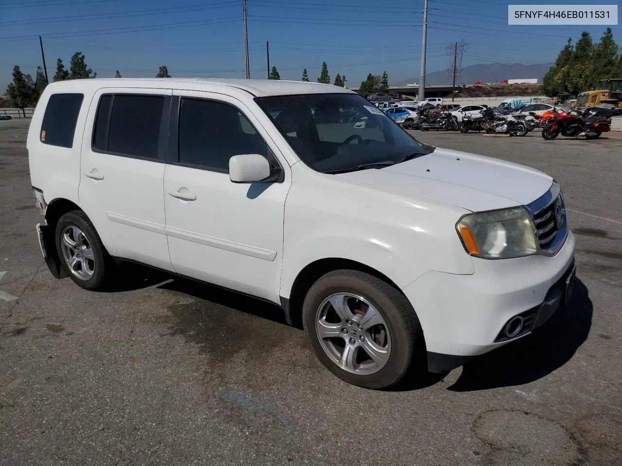 2014 Honda Pilot Ex VIN: 5FNYF4H46EB011531 Lot: 73432904