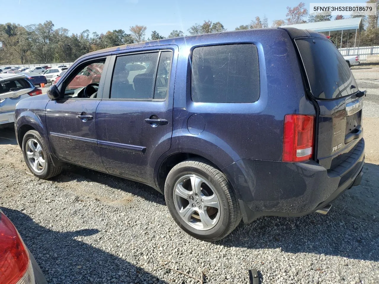 2014 Honda Pilot Exl VIN: 5FNYF3H53EB018679 Lot: 73492384