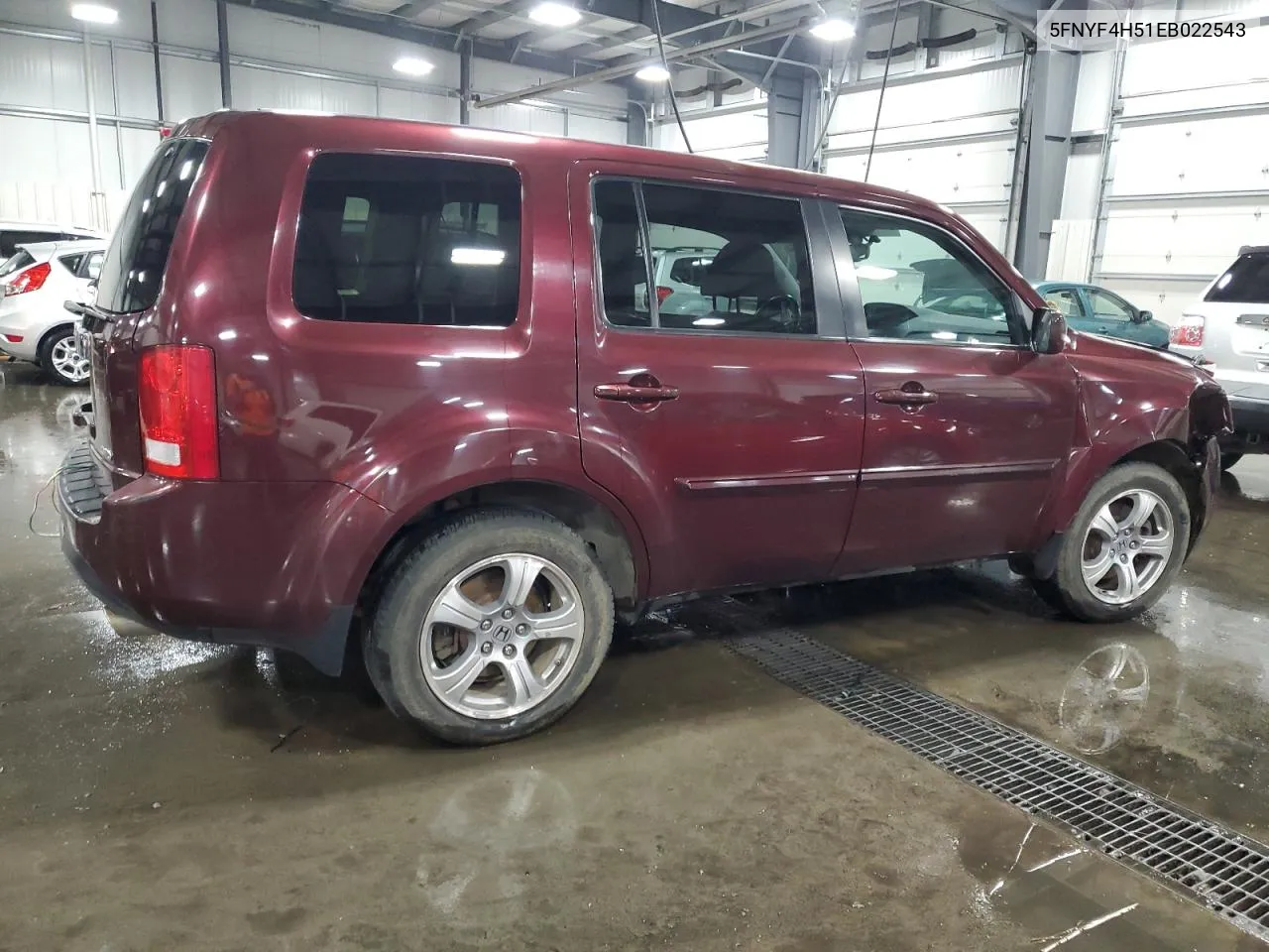 2014 Honda Pilot Exl VIN: 5FNYF4H51EB022543 Lot: 73606934