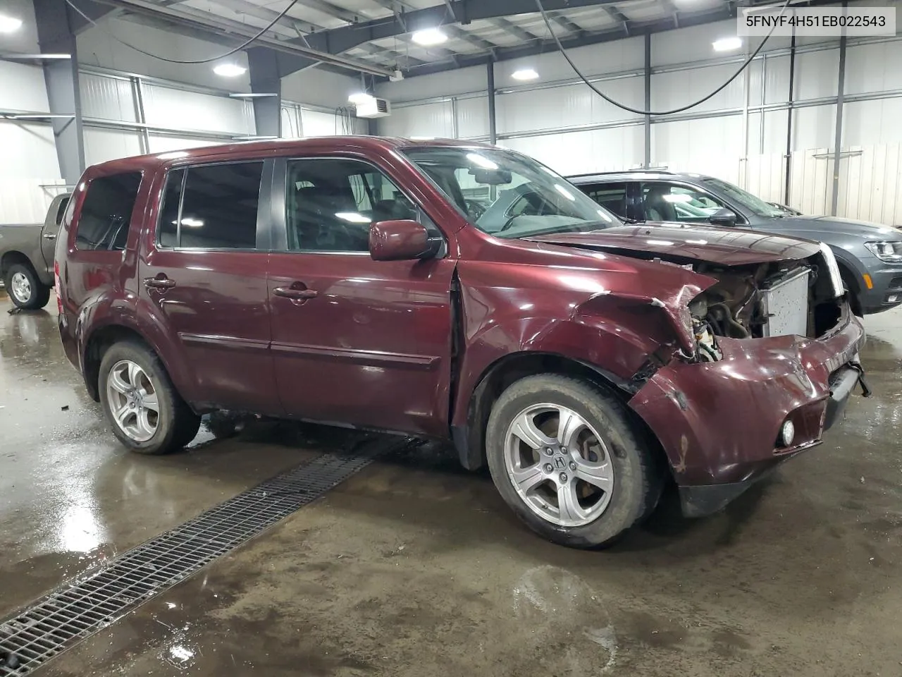 2014 Honda Pilot Exl VIN: 5FNYF4H51EB022543 Lot: 73606934