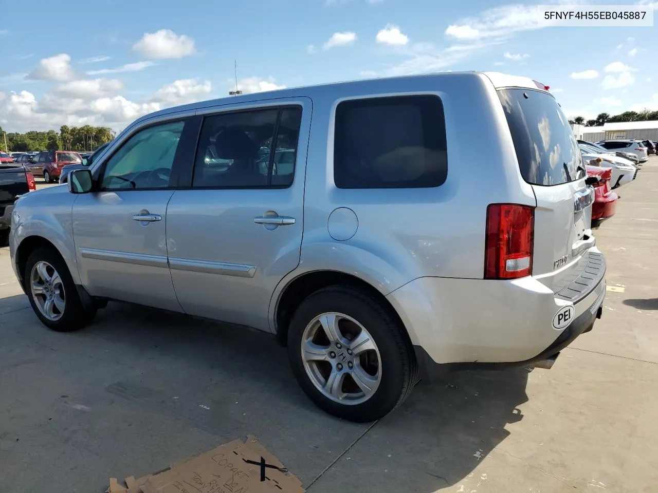 5FNYF4H55EB045887 2014 Honda Pilot Exl