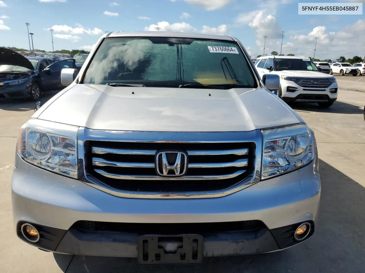 5FNYF4H55EB045887 2014 Honda Pilot Exl