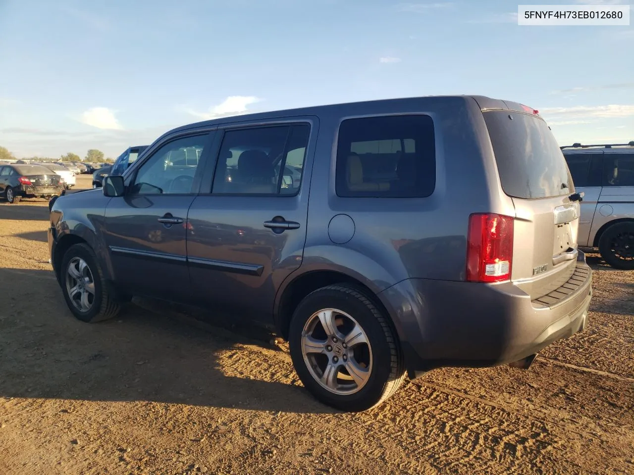 2014 Honda Pilot Exln VIN: 5FNYF4H73EB012680 Lot: 73814654