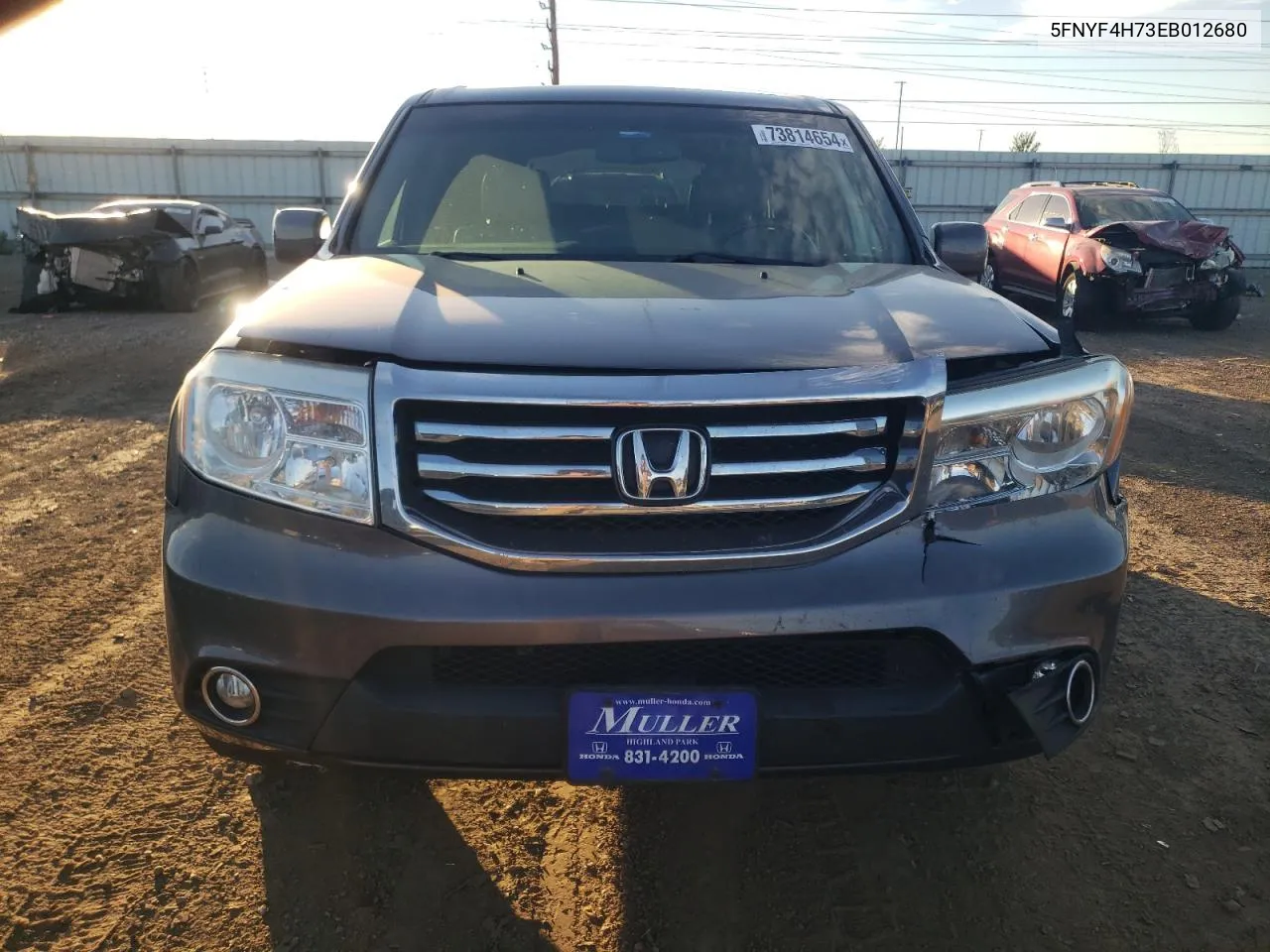 5FNYF4H73EB012680 2014 Honda Pilot Exln