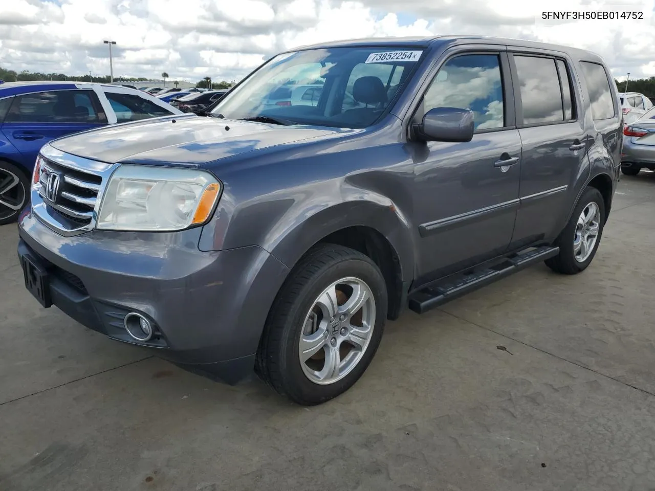 2014 Honda Pilot Exl VIN: 5FNYF3H50EB014752 Lot: 73852254