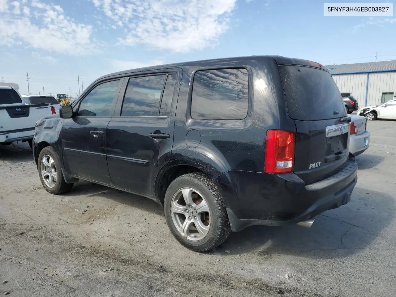 2014 Honda Pilot Ex VIN: 5FNYF3H46EB003827 Lot: 74006324