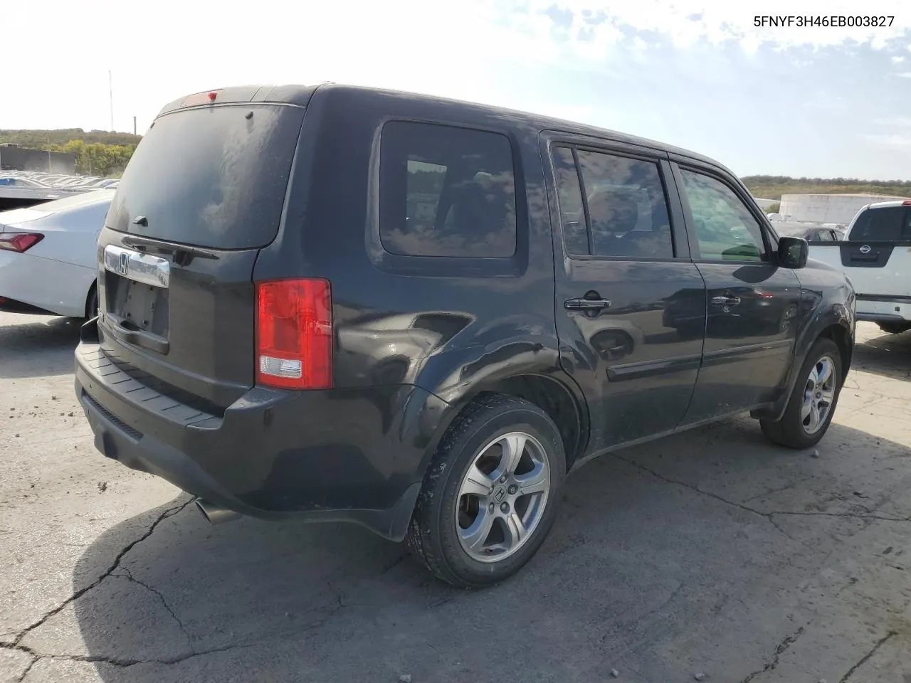 2014 Honda Pilot Ex VIN: 5FNYF3H46EB003827 Lot: 74006324