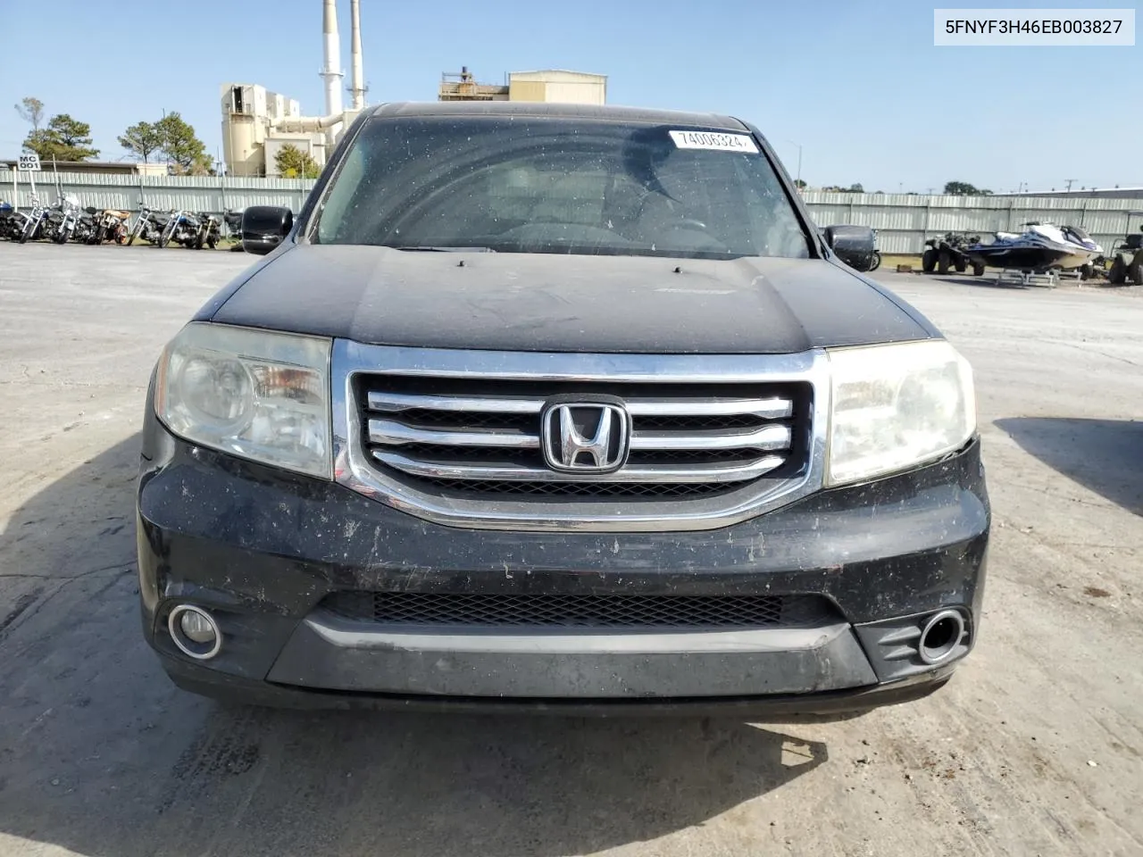 2014 Honda Pilot Ex VIN: 5FNYF3H46EB003827 Lot: 74006324