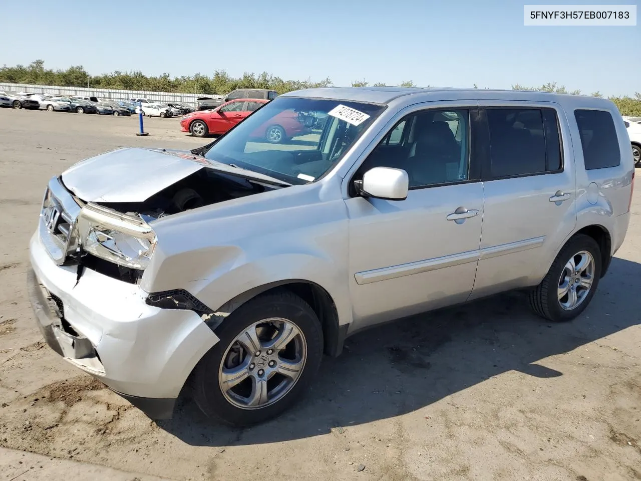 5FNYF3H57EB007183 2014 Honda Pilot Exl