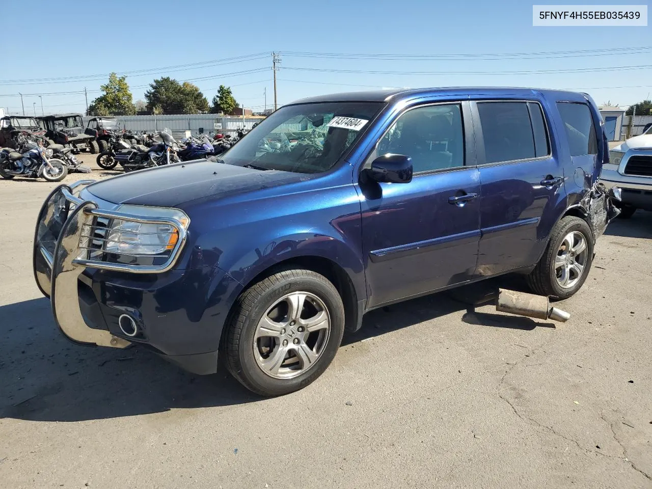 5FNYF4H55EB035439 2014 Honda Pilot Exl