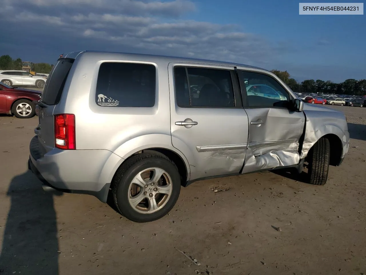 2014 Honda Pilot Exl VIN: 5FNYF4H54EB044231 Lot: 74435404