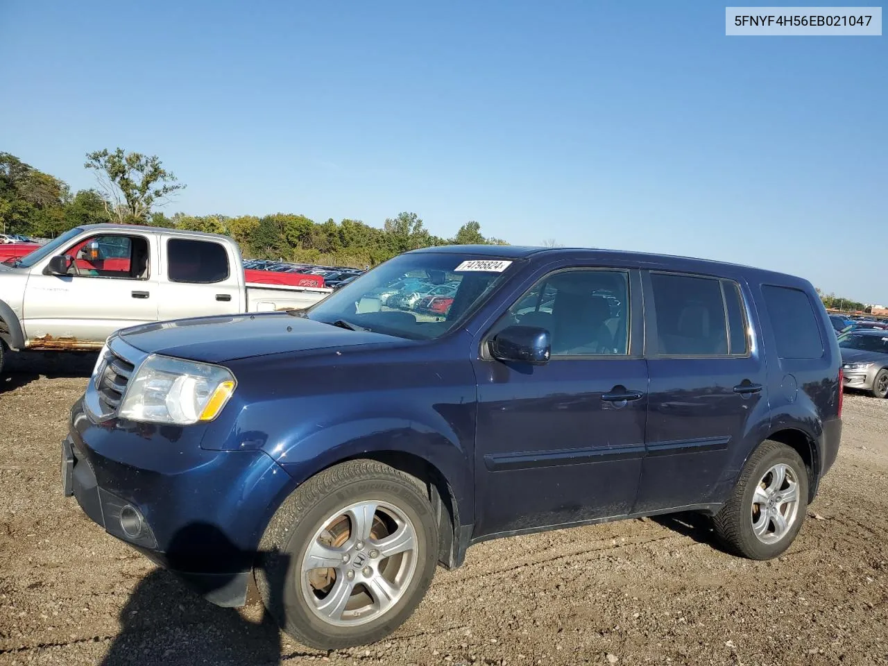 5FNYF4H56EB021047 2014 Honda Pilot Exl