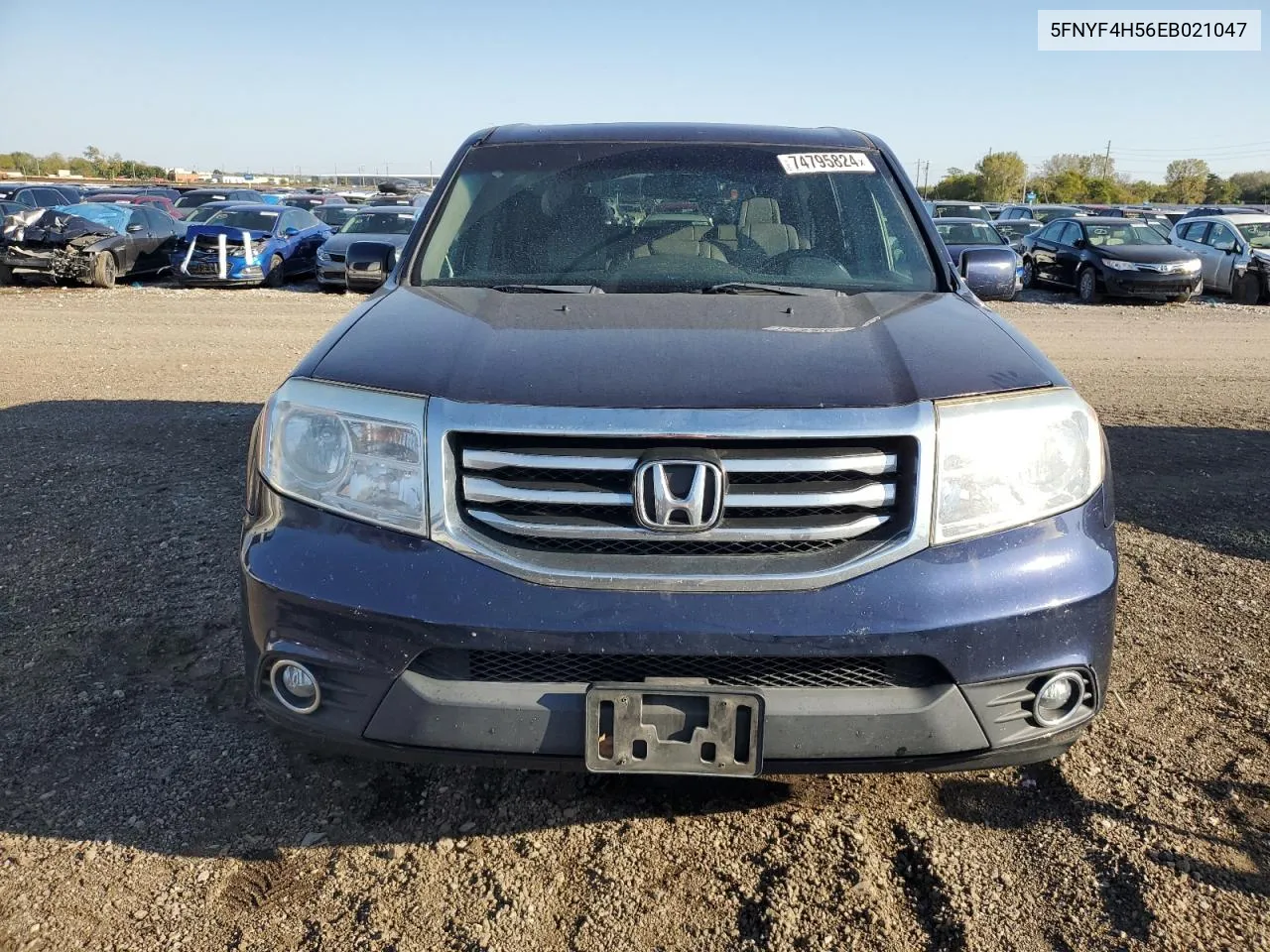 2014 Honda Pilot Exl VIN: 5FNYF4H56EB021047 Lot: 74795824