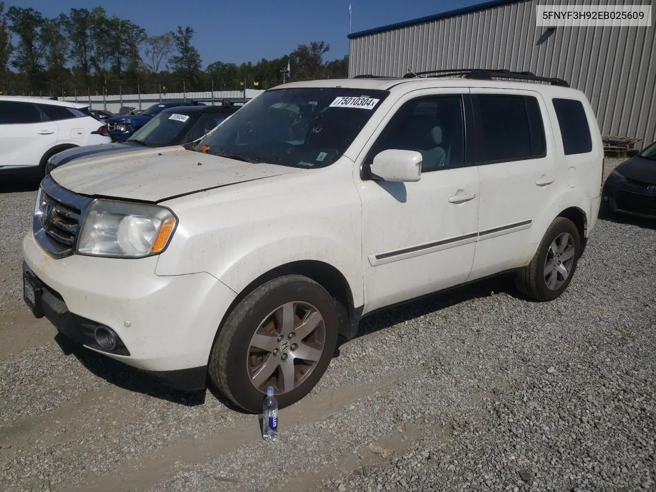 2014 Honda Pilot Touring VIN: 5FNYF3H92EB025609 Lot: 75010304