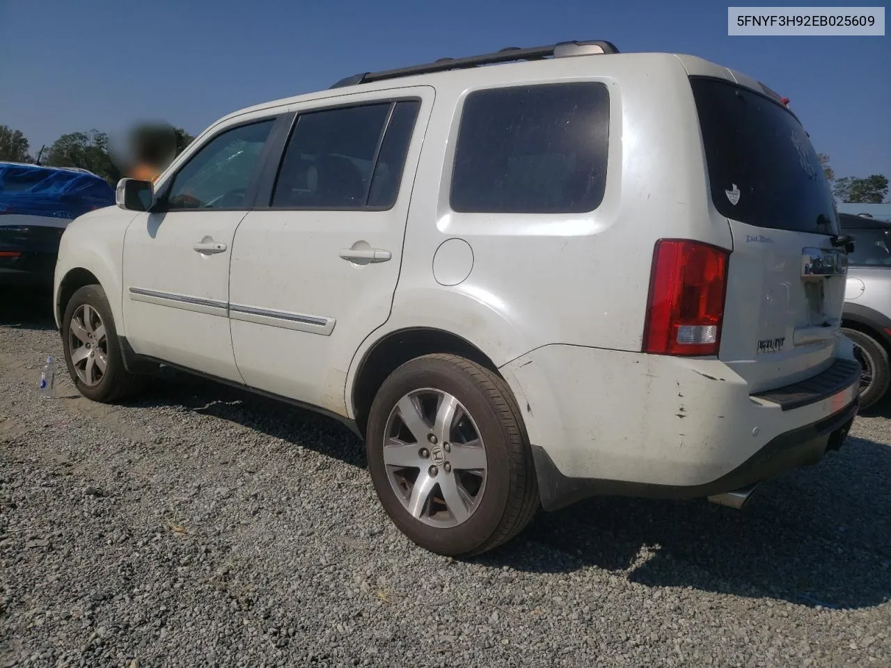 2014 Honda Pilot Touring VIN: 5FNYF3H92EB025609 Lot: 75010304