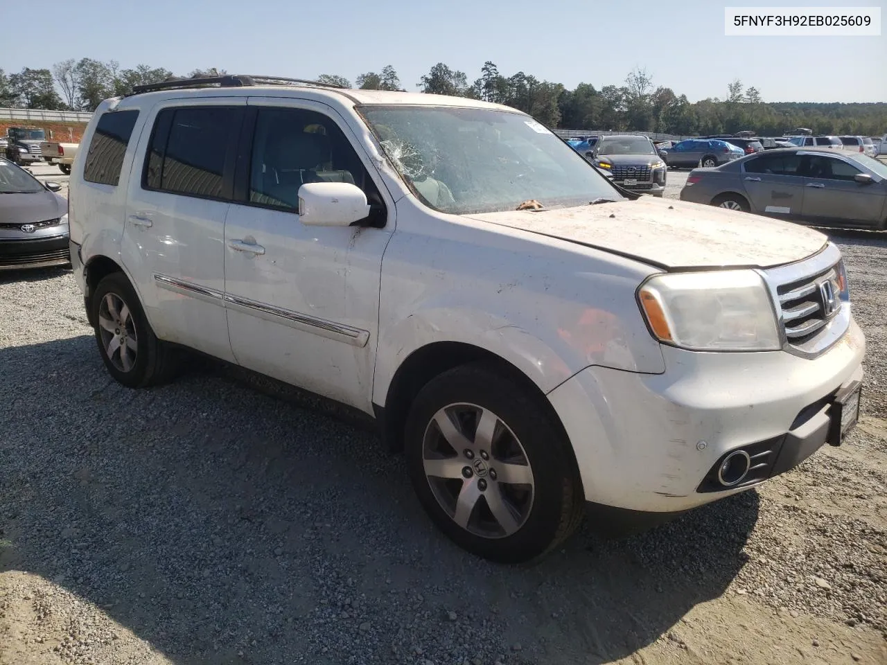 2014 Honda Pilot Touring VIN: 5FNYF3H92EB025609 Lot: 75010304