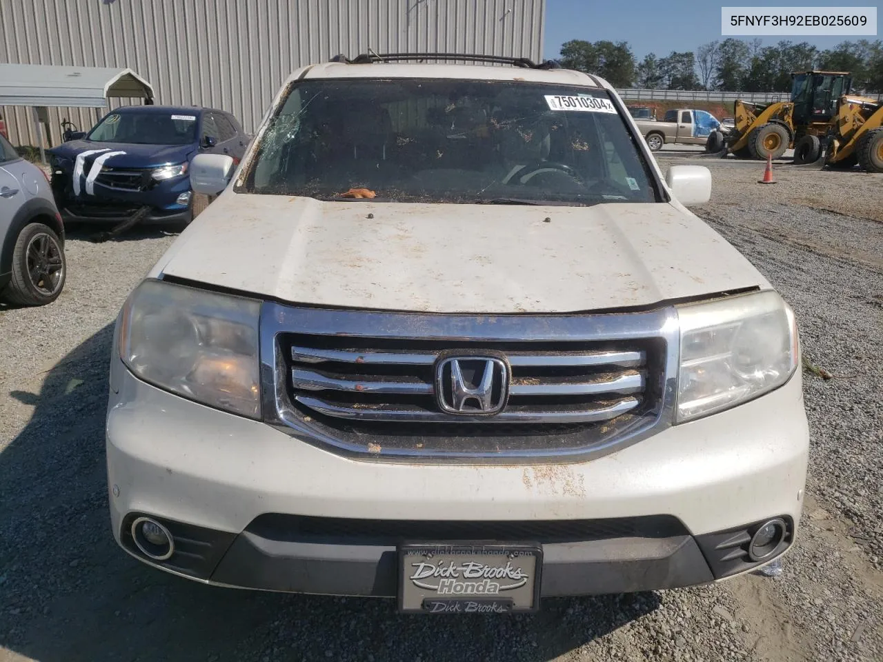 5FNYF3H92EB025609 2014 Honda Pilot Touring