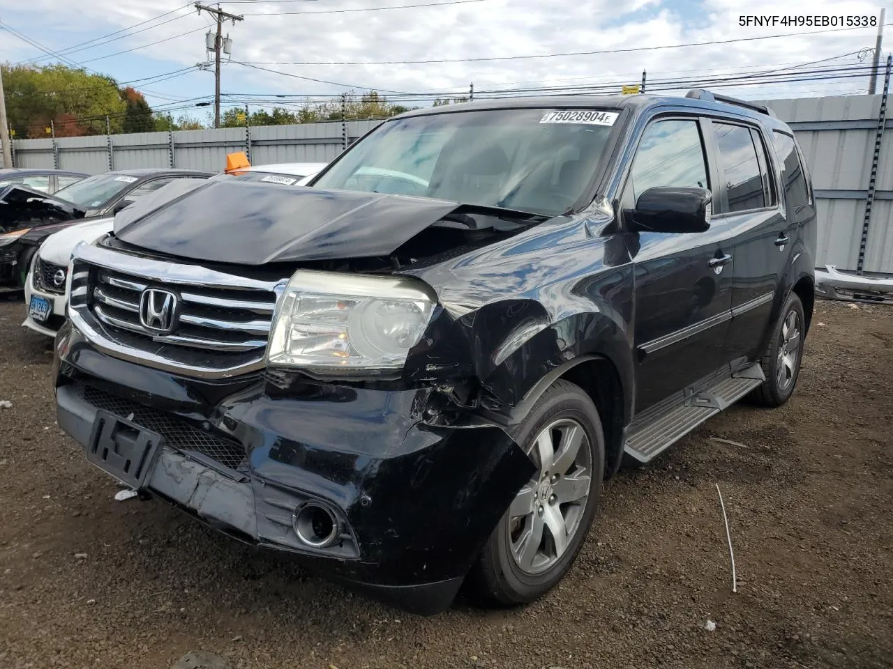 2014 Honda Pilot Touring VIN: 5FNYF4H95EB015338 Lot: 75028904